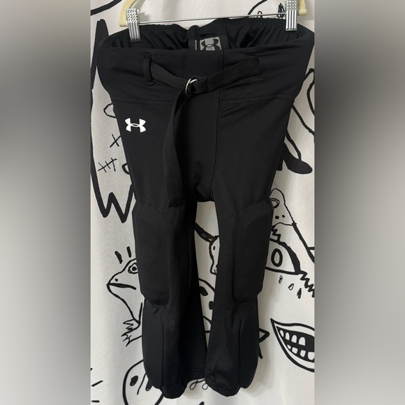 Under Armour Kids Black Football Pants - Picture 1 of 6
